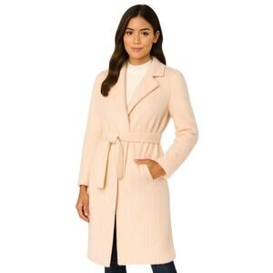 Isaac Mizrahi Live! Cozy Wrap Long Coat with Notched Collar New Small